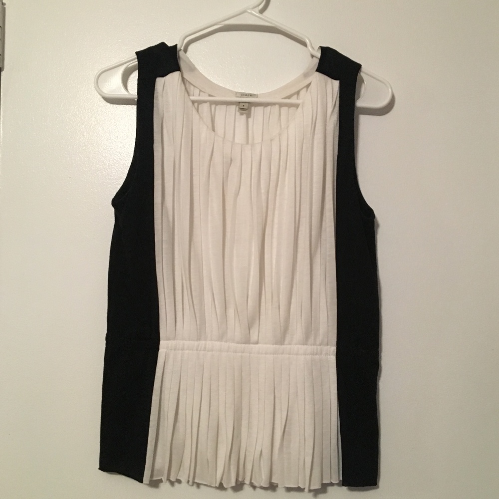 Sleeveless Pleated Top with Cinched Waist